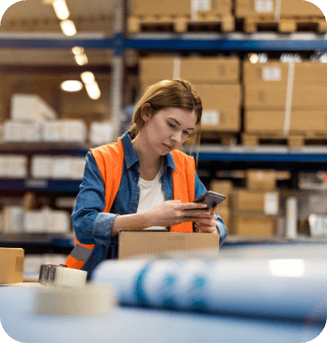 Staff in a warehouse